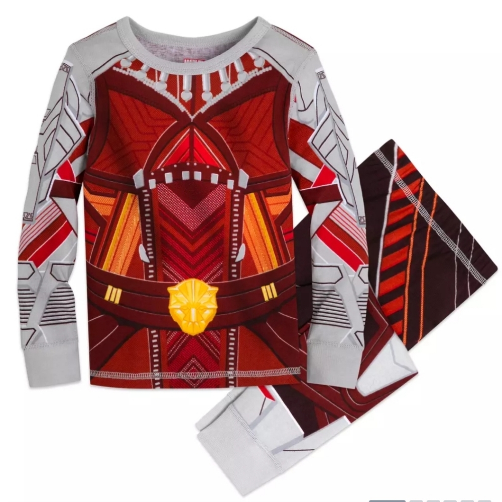 Marvel Black Panther Wakanda Forever Kids Pajamas pjs size 10 NEW 2 PIEC…